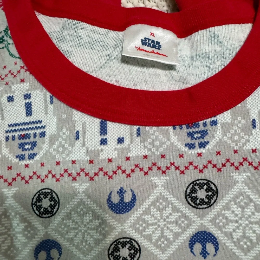 Adult Hanna Andersson Star Wars Christmas long John pajamas - Picture 2 of 3